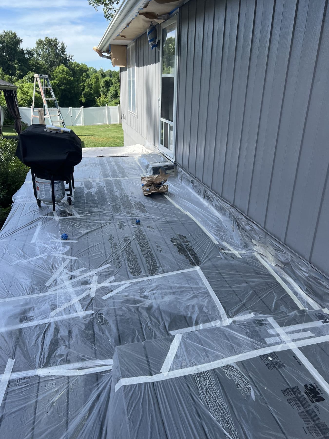 Ruiz Painting crew on a real Kansas City metro job