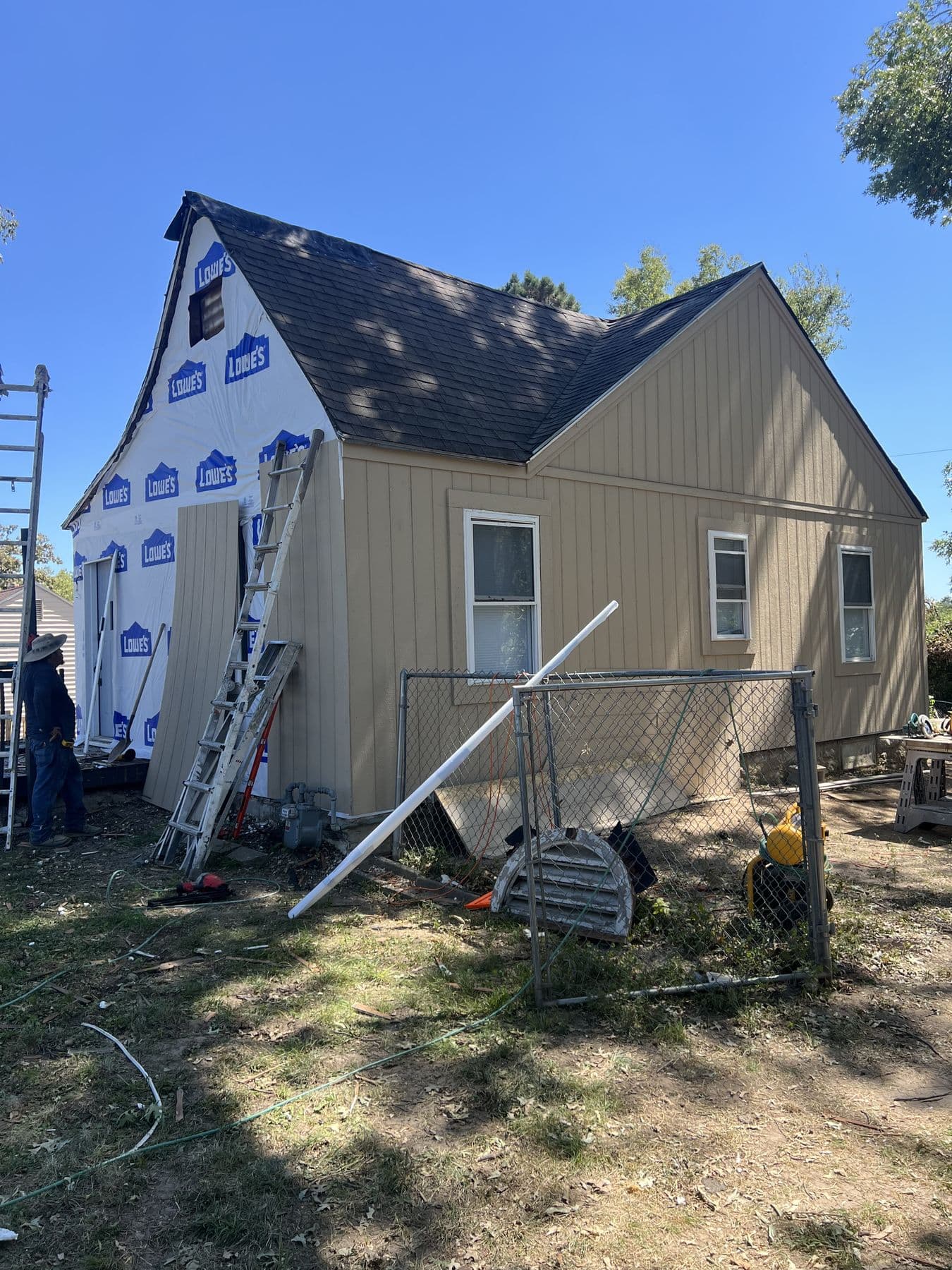 Ruiz Painting crew on a real Kansas City metro job